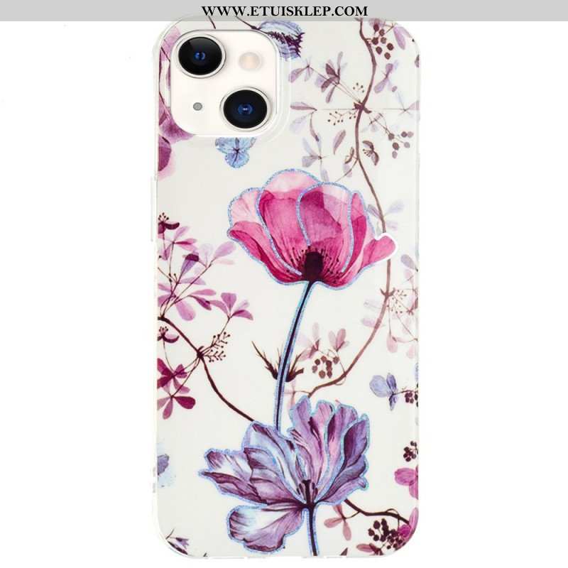 Etui do iPhone 15 Plus Marmur Kwiatowy